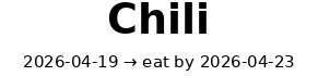 kitchen/leftover